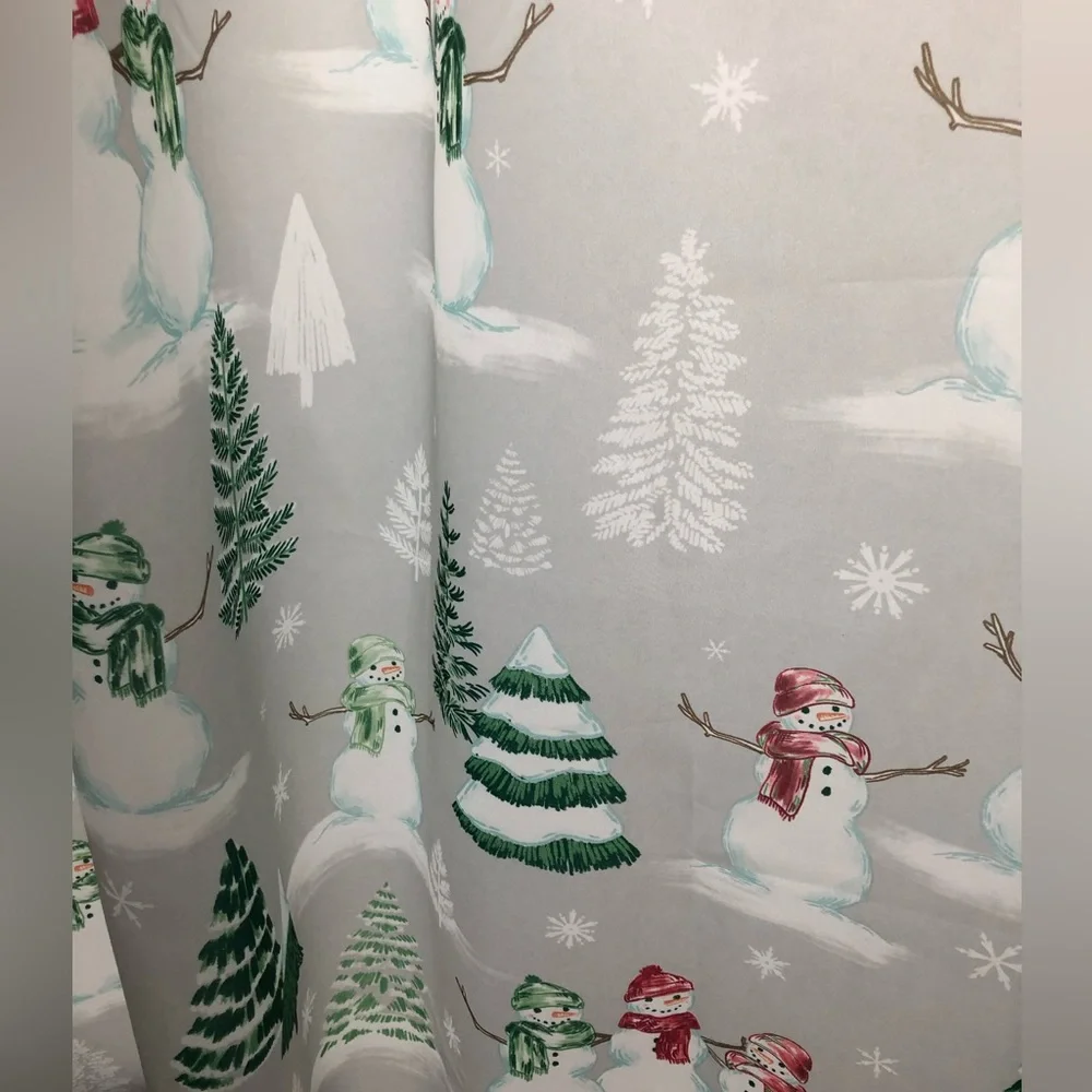 Winter Snowman Shower Curtain